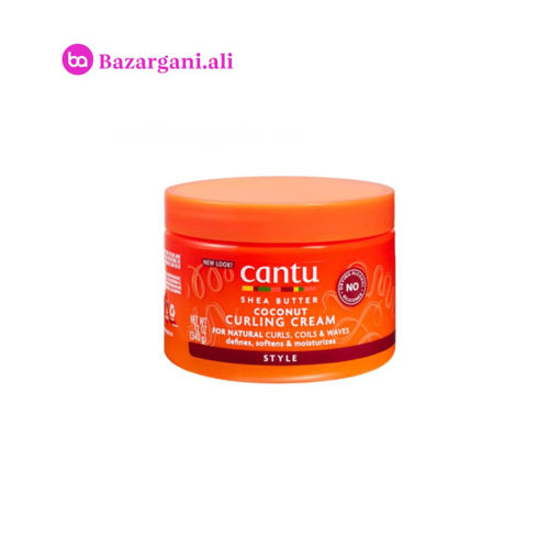 کرم حالت دهنده موی فر کنتو حاوی شی باتر و نارگیل حجم 340 میل Cantu COCONUT CURLING CREAM 340ml